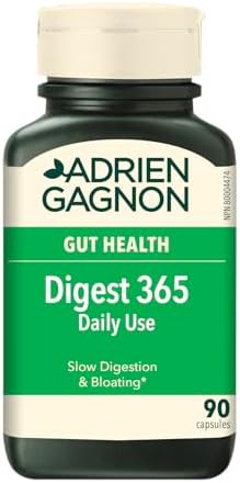 Adrien Gagnon - Digest 365 Natural Digestive Enzymes Complex, For Digestion Supplement Gas and Bloating Relief, Restore Gut Health - 90 Count