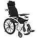 HSRG Fauteuil Roulant médical à Inclinaison complète, accoudoirs du Dossier de Fauteuil Roulant Manuel Se Pliant léger et Repose-Pieds élévateurs pour Adultes