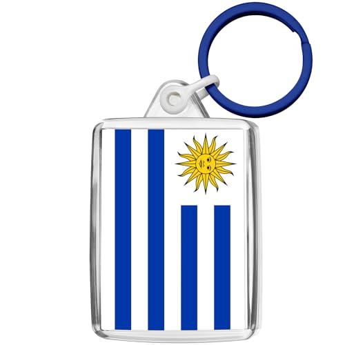 Pixly® Porte-clés drapeau de l'Uruguay - Souvenir - Cadeau souvenir, claire, M