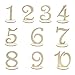 AYCYKD Números de mesa de boda, números de madera, números de madera, cojín de madera, número de madera, números 1-10, decoración para bodas, cumpleaños, decoración
