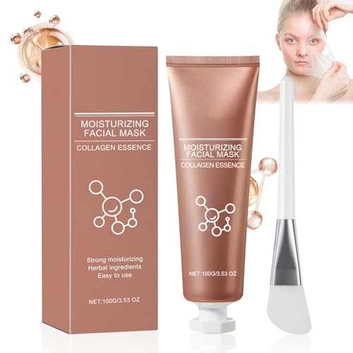 Allony T3 Collagen Pestlo Mask, Collagen Peel off Mask, Mascarilla Coreana de Colágeno, Pestlo T3 Collagen Mask, Mascarilla Facial Hidratante, Lluminar el Color de la Piel, 100g