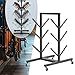 SM SunniMix Skateboard Rack Display Rack on Wheels 3 Tiers Double Sided Skateboard Holder Snowboard Storage Rack for Garage Skate Shop