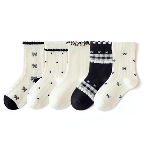 Belsmi Girls Baby Girl Socks Kids Children Grips Tube Ankle Crew Kids Cotton Casual School Socks