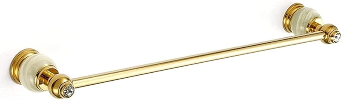 Support de barre horizontale salle de bain dorée antique anti-rouille