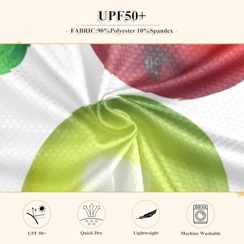 Red Green Fruit Boy's Rash Guard Swim Shirt Long Sleeve Sun Shirt for Kids Toddlers UPF50+4