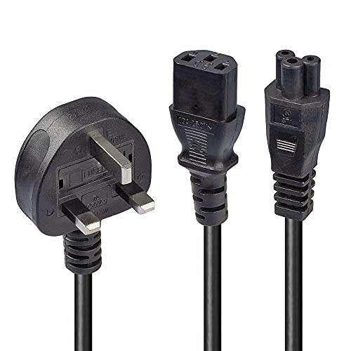 Cable de alimentación Lindy 30374 negro C13 a C5 de 2,5m para conectar periféricos distantes