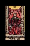 Justice | 6x9 Paperback Lined Journal featuring a tarot card from the Rider-Waite Tarot Deck