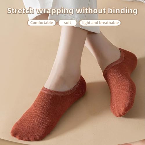 2 Pairs No Show Socks for Women Hidden Low Cut Invisible for Flats Sneakers Loafers Comfort Anti Slip Ice Silk Sock3