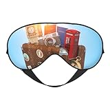 Antifaz para dormir, antifaz para dormir, máscaras para dormir para mujeres y hombres, cubiertas opacas para viajes/dormir, máscara de ojos de viaje a Londres