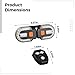 LUMINFLY Wireless Remote Control Turn Signals, Led Rear Light, 600 Mah Battery, 5.1 X 5.1 in, 5 Modes, 16 Ft Range for Cycling Safety