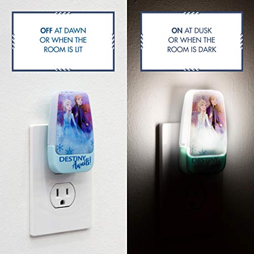 Image of Disney Frozen 45670 LED Night Light, Anna and Elsa, Princess, Plug-in