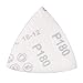 uxcell Detail Sander Sandpaper, Triangular Sanding Paper, Hook and Loop Sanding Pads, Triangle Oscillating Multi Tool, 180 Grits 15pcs