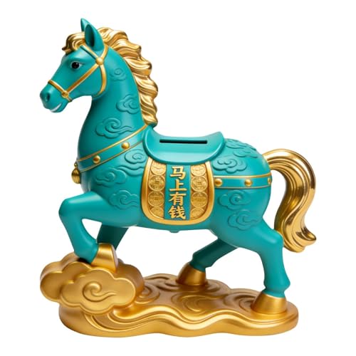 Cheval compagnon d'épargne 21,5 cm décoration en résine