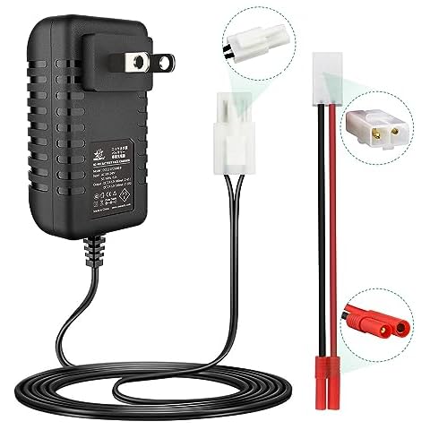 Melasta 7.2V 9.6V 8.4V RC Car Battery Charger Compatible with Redcat Racing Hexfly NiMH Battery and Standard Tamiya Battery, 2.4V-12V NiMH/NiCD Universal RC Charger Cover