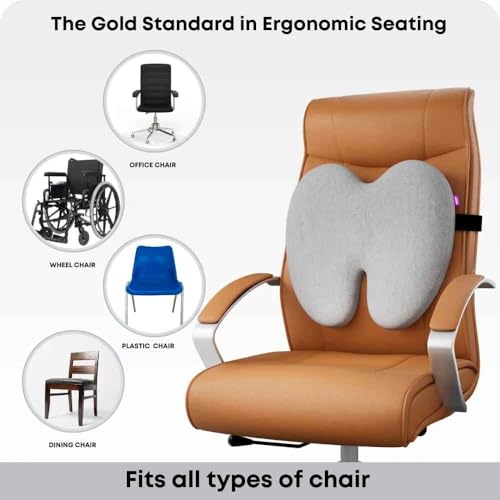 Image of SeatCushion for Tailbone & BackSupport for Chair -Sitting Cushion Back, Sciatica Back Support and Seat Cushion for Office & Home Chair (Ultimate Pro Back Support)