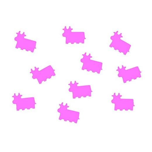 Miniblings 10 x strykjärn bilder lappar lapp 27 mm flock ko kalk, färg: rosa