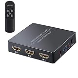 【 3 IN 2 OUT HDMI zu HDMI Switcher 】 3 x 2 HDMI Switcher, Drei HDMI-Signaleingänge für Zwei HDMI-Signalausgänge gleichzeitig auswählen und so die Synchronisation des Audiosignals erreichen.