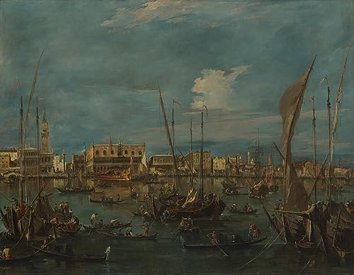 Lienzo de la Cuenca de San Marco por Francesco Guardi, pintura mural de alta calidad, 60x90cm