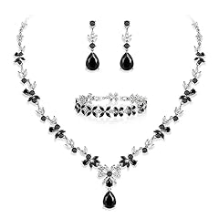 3pcs_Black Silver-Tone