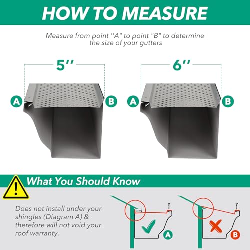 Image of Gutter Guard,5 inch Aluminum Leaf Filter Gutter Cover,50 PCS Total Length 200FT,Raptor Gutter Guards,Easy DIY Leaf Guards for Gutters Fits Any Roof or Gutter Type