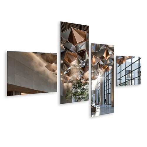Impression sur toile moderne islandburner de 4 pièces pour salon