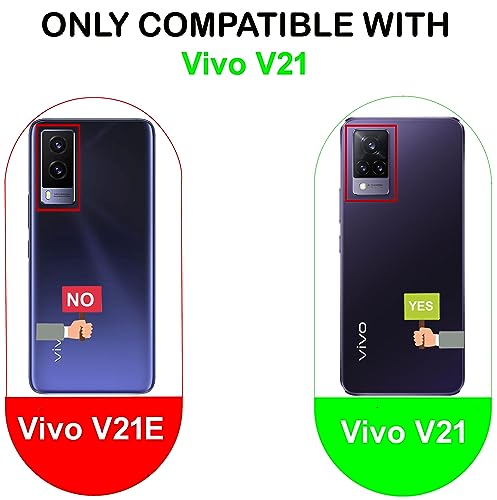 Image of A rtistque Liquid Silicone Matte Shockproof Flexible with Camera Protection Back Cover Case for Vivo V21 5G - Black