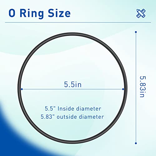 Water Filter O Ring 151122 Whole House Water Filter Gasket Compatible With Pentek Big Blue Water Filter System Cartridge Lid Seal Ring -6 Pack #TOP1