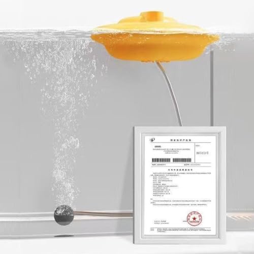 IPX7 Floating & Rechargeable Bait Bucket Aerator, 3000MAH Rechargeable Portable Floating Aerator Livewell,Live Bait Transportation Pump for Fish Tank & Fishing Trips - 4