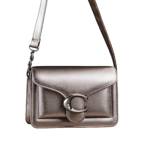 Bolsa Feminina de Ombro com Alça Longa e Ferragem Plástica Design Casual para Uso Diário(Grafite)