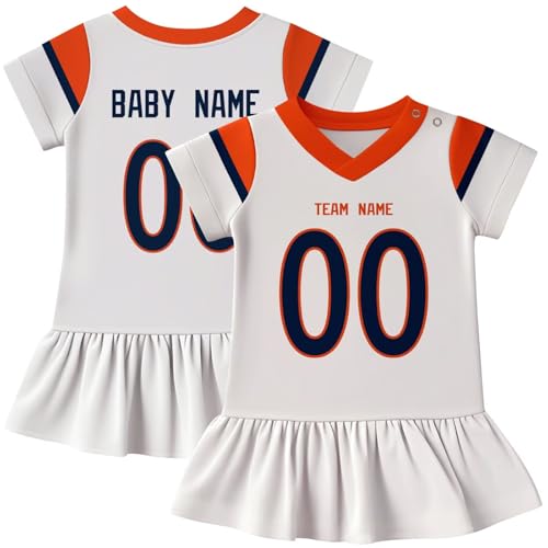 Image of KREDE Baby Clothes Unisex Bodysuit Jersey Style Custom Name Number for Baby Boys