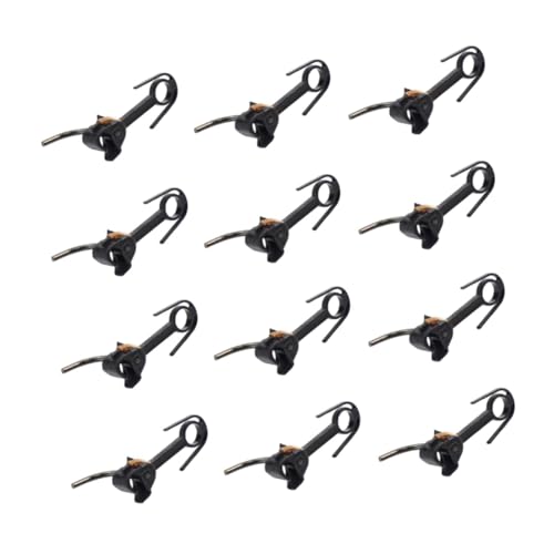 kowaku 12 Pieces Train Coupler HO Scale Hook, Model Railway Parts, Professional Train Accessories for Model Train, DIY Accessories, Black - Thumbnail 7