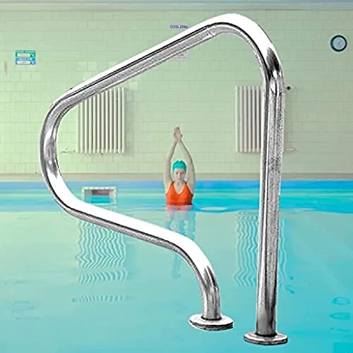 Barandal para escalera de piscina 31" en acero inoxidable 304