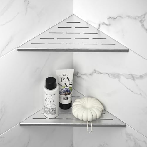 Lot de 2 étagères d'angle de douche en acier inoxydable 304 pour ...