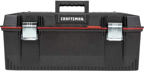 CRAFTSMAN Pro 28-in Red Plastic Lockable Tool Box