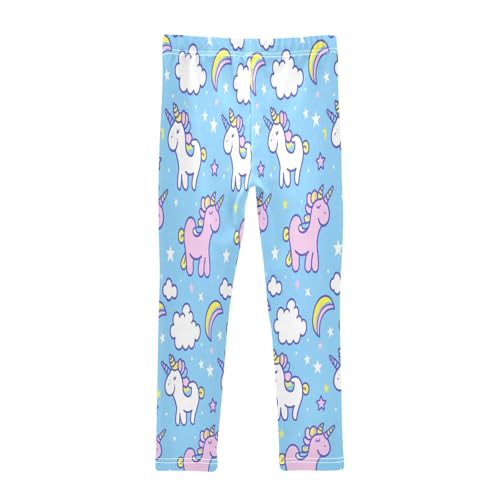 Toddler Girls Leggings Printed Yoga Pants Leggings Pink White Unicorn for Kids2