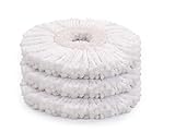 3 Pack Spin Mop Head Replacement Compatible with Mr.Clean, Microfiber Spin Mop Head Replacement, Round Shape, Machine Washable
