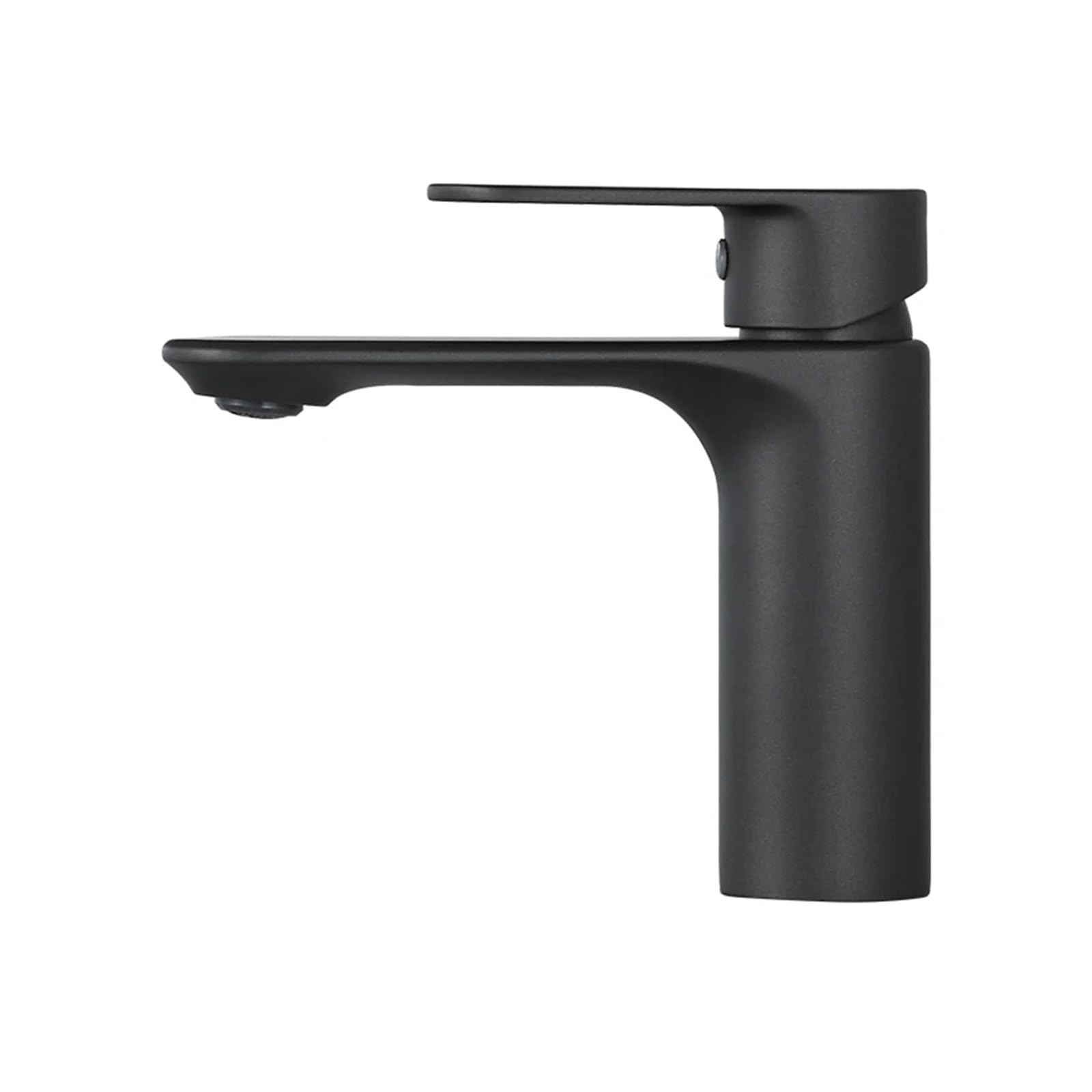 Grifo de agua fría y caliente para lavabo de baño con acabado gris para reformas modernas
