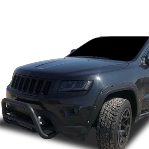 Image of Black Horse Max Bull Bar No Skid Plate Black Compatible with 2011-2013 Dodge Durango|2011-2021 Jeep Grand Cherokee (Excl. Limited X, High Altitude, Summit, SRT, SRT8, Trackhawk&Trailhawk)-MBB-JEB9206