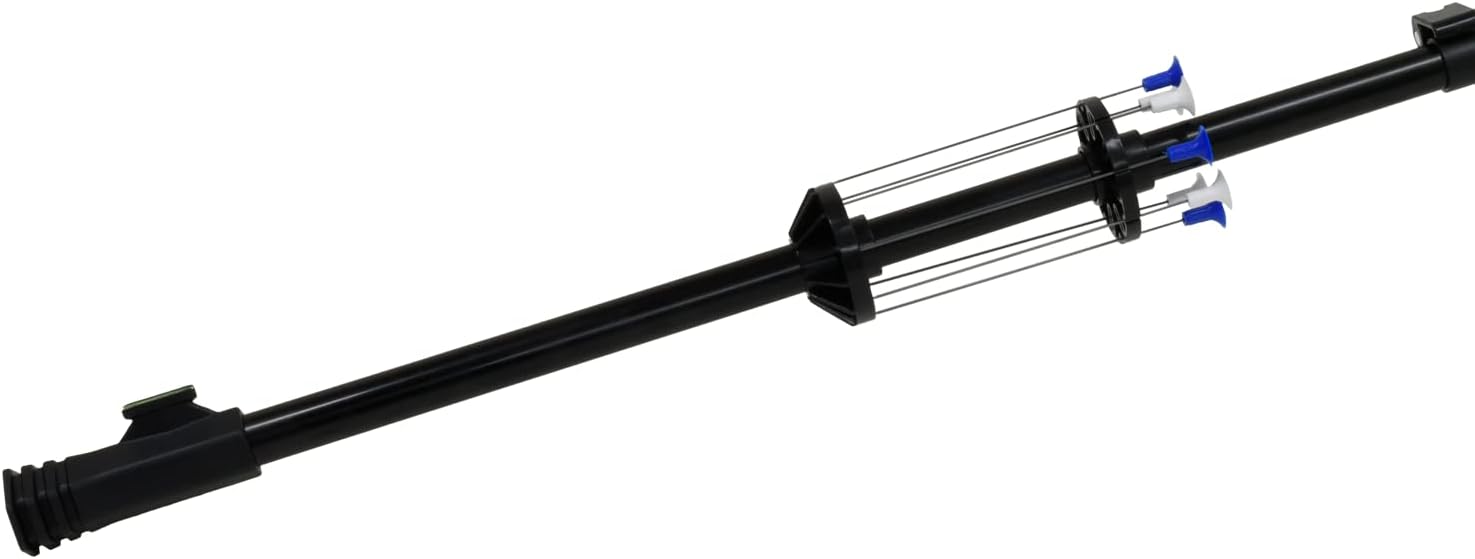 Khaos Model, Professional .625 Large Bore 2 Piece Hunting Blow Dart Gun. 4 Foot Black Anodized