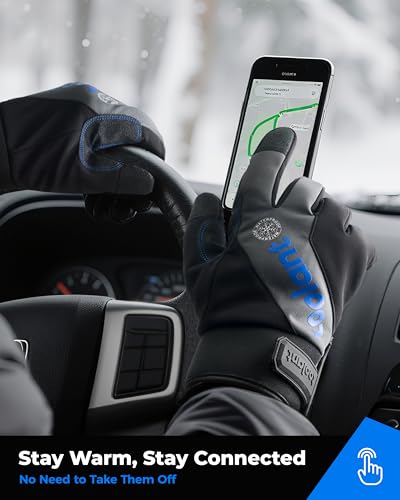 Image of toolant Winter Work Gloves for Men, Insulated Waterproof Work Gloves with Reinforced Palm for Cold Weather Protection