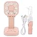 Mini Ventilateur de Poche Ventilateur électrique Pliant avec Support de Téléphone Ventilateur Portable USB Rechargeable Petit Ventilateur de Table Portable Personnel pour Fille élégante(Type 1)