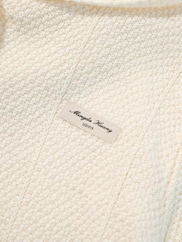 Image of 2026 Premium Girls Cable Knit Zip Up Cardigan with Hood, Letter Patched Long Sleeve Sweatshirt
