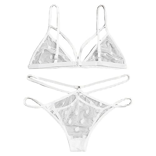 Ensemble érotique sexy transparent 3 points pour pimenter votre couple