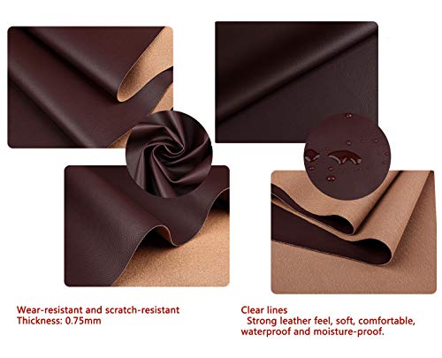 Tissu Simili Cuir Imperméable Noir pour l'Ameublement Extérieur et Rénovation de Canapé