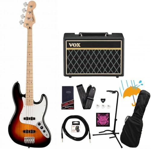 Squier/Affinity Series Jazz Bass Maple FB White PG 3-Color Sunburst �{�b�N�X�A���v�t���G���L�x�[�X���S�҃Z�b�gR