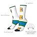 XZDZDX Kirov flag Polyester Mid-Calf Socks White for Unisex - Skin-Friendly Elastic Fashion Crew Socks