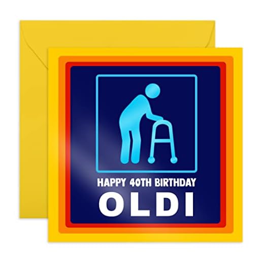 Central 23 - Divertida tarjeta de cumpleaños para 40 años - Feliz cumpleaños de 40 años - Regalo para su cuarenta - Bromas de edad para marido - Amigos en sus cuarenta - Viene con divertidas pegatinas