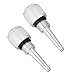 Produktbild 2 Stück 55201 Magnetischer Ölmessstab für Wechselrichter-Generatoren, Silber Aluminium Magnetischer Oil Dipstick Ersatz mit Gummiringen Kompatibel mit Wen/Predator/Yamaha