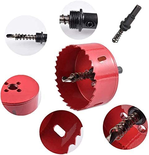 Unifizz High Speed Steel M42 BI-Metal Hole Saw 48mm Cutting Diameter Saw Drilling Tool Hole Cutter for Wood Drywall and Cornhole Boards - Image 4