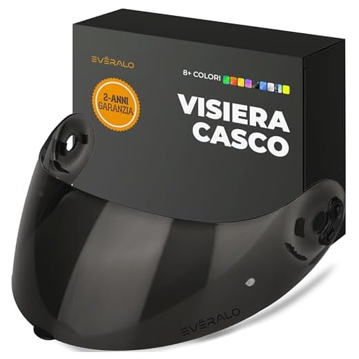 Everalo Visiera Compatibile con Xlite X803 - X802 - X802r - X802rr - X702 - X661 - X603 - Xsf 02 – Visiere Casco Pinlock Ready (Dark Fume')